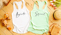 Bride & Squad Bachelorette Tanks