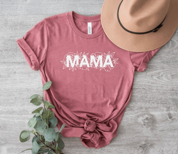 Mama Floral Boyfriend Tee